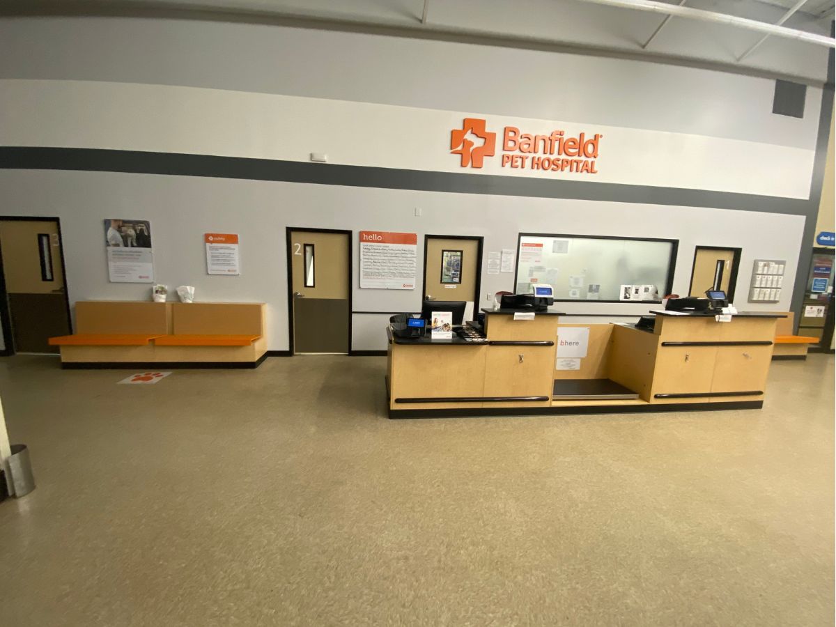 Banfield Pet Hospital: Jacksonville NE front desks and lobby