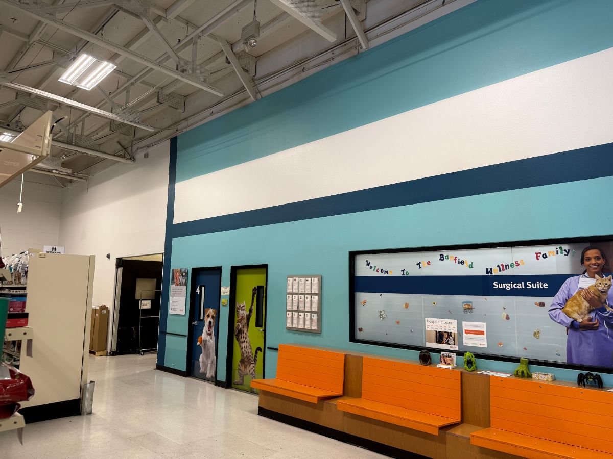 The waiting room at Banfield Pet Hospital - Fontana