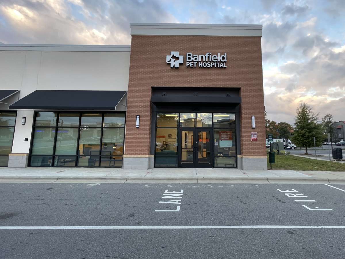 The front door of the Charlotte University  front door