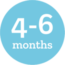 Icon indicating 4-6 months age range
