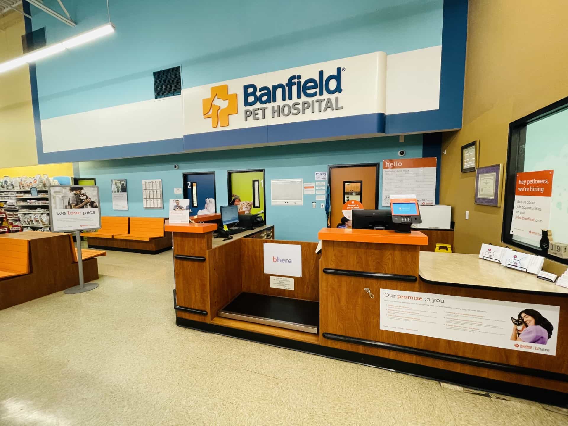 An alternate angle of the Banfield - Covington front lobby