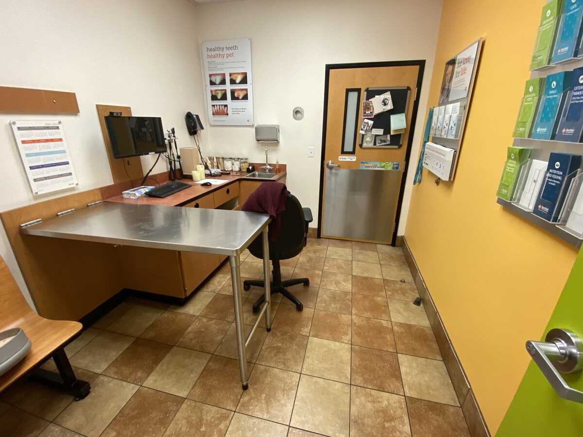 An alternate view of the Banfield - Summer Valley exam room