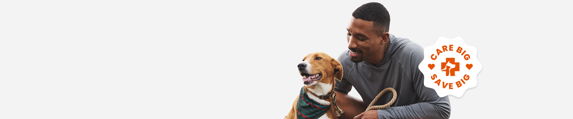 Man with his dog