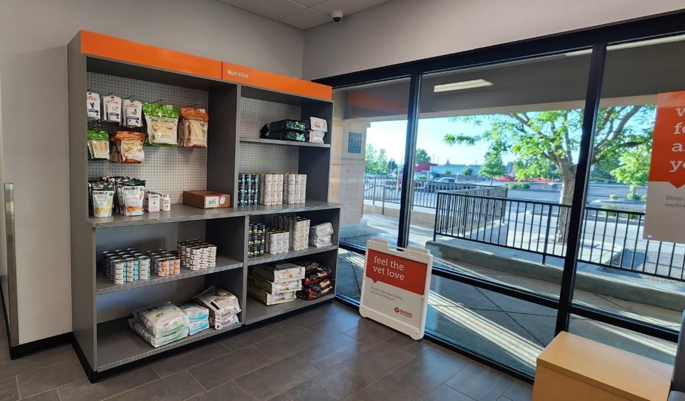 Hospital front lobby and front window